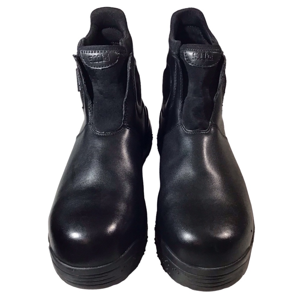 511 Tactical Police Boots Pull Up Protective Toe Black Combat Leather